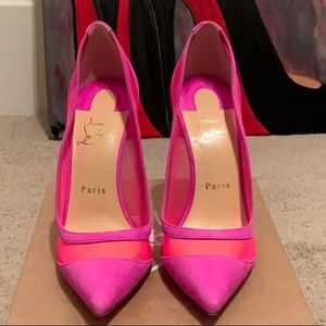 Christian Louboutin Galativi 100mm Mesh Pumps